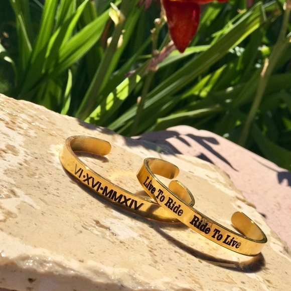 Personalized Custom made 18k Gold Bracelets Bangle - Picture 5 of 12